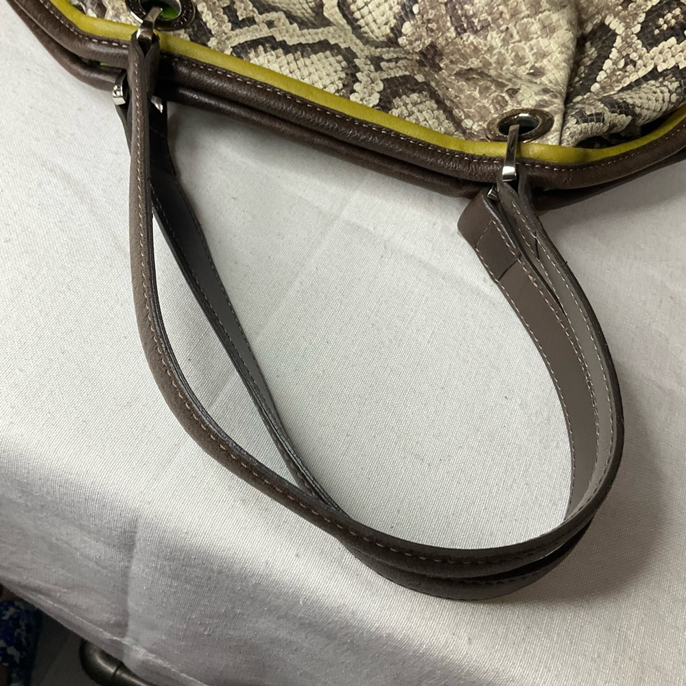 Longchamp Python Embossed Leather Tote - image 8